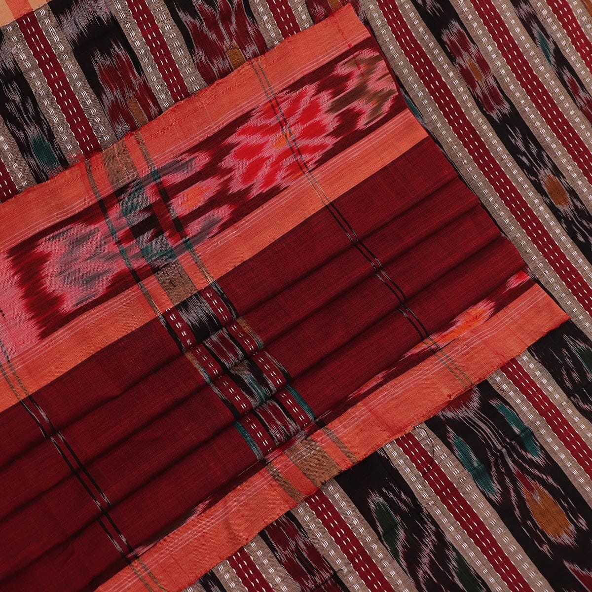 Handloom Sambalpuri Poly-Cotton Ikkat Saree Handloom Saree_Cotton Priyadarshini Handloom 