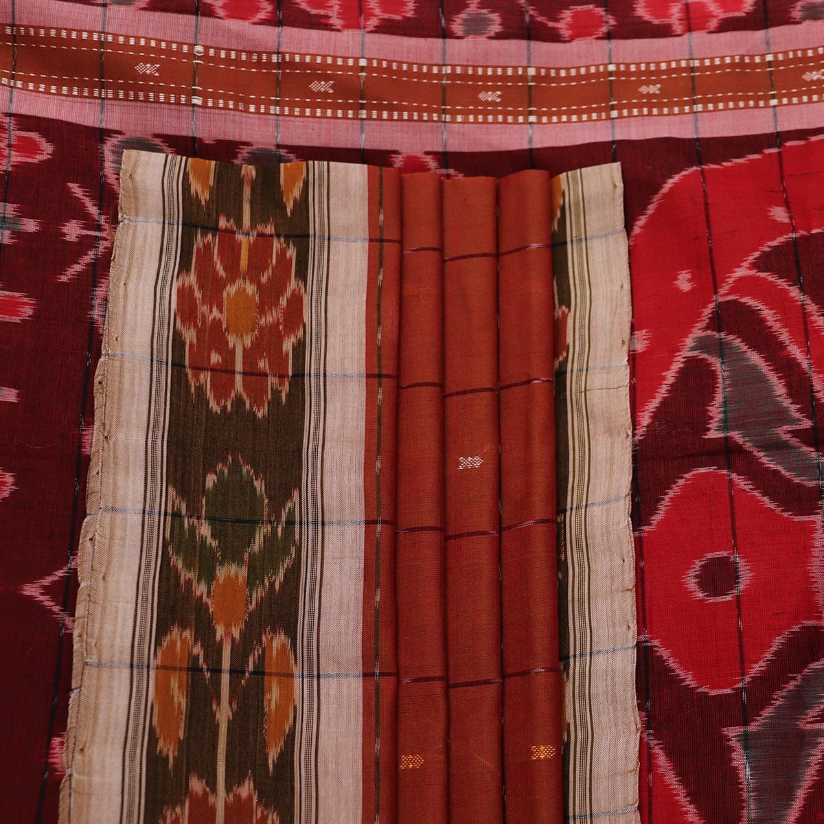 Handloom Sambalpuri Poly-Cotton Ikkat Saree Handloom Saree_Cotton Priyadarshini Handloom 