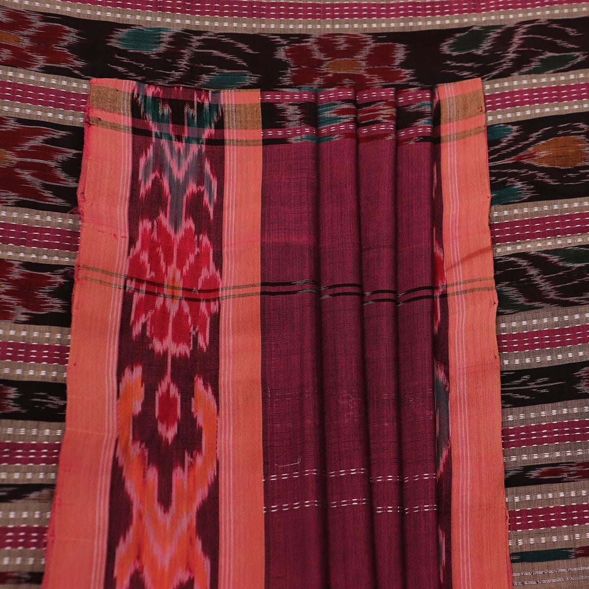 Handloom Sambalpuri Poly-Cotton Ikkat Saree Handloom Saree_Cotton Priyadarshini Handloom 