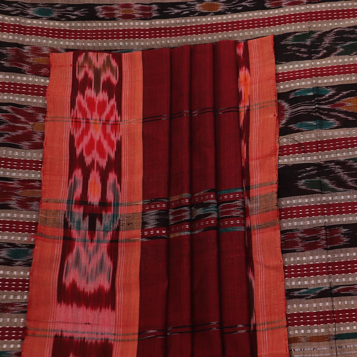 Handloom Sambalpuri Poly-Cotton Ikkat Saree Handloom Saree_Cotton Priyadarshini Handloom 
