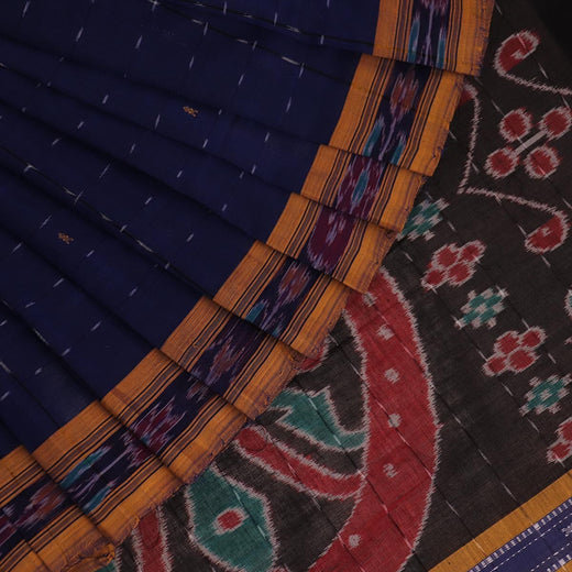ହ୍ୟାଣ୍ଡଲୁମ୍ ସମ୍ବଲପୁରୀ ପଲି-କଟନ୍ ଇକ୍କାଟ ସାରୀ |