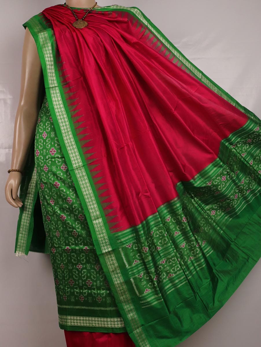 Green Ikkat Sambalpuri Silk Dress Material | C251500439 Priyadarshini Handloom Green Ikkat Sambalpuri Silk Dress Material | C251500439 Priyadarshini Handloom
