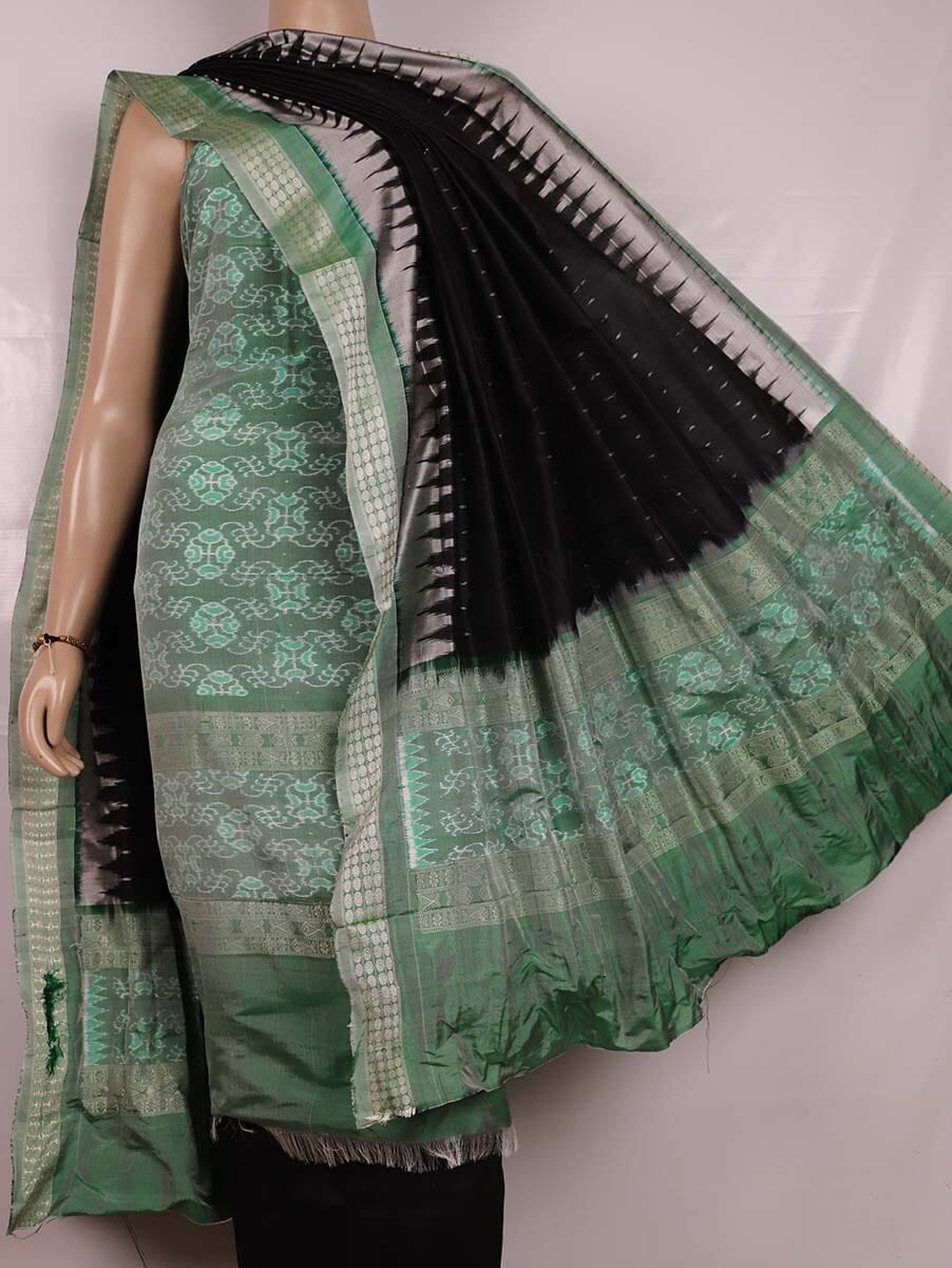 Green Ikkat Sambalpuri Silk Dress Material | C280600490 Priyadarshini Handloom Green Ikkat Sambalpuri Silk Dress Material | C280600490 Priyadarshini Handloom