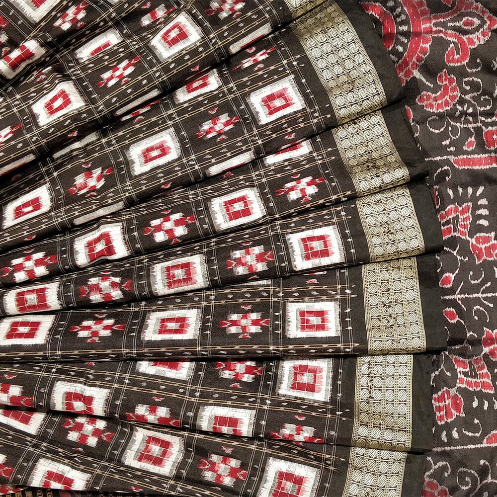 Handloom Sambalpuri Silk Ikkat Saree Handloom Saree_Sambalpuri Silk Priyadarshini Handloom 