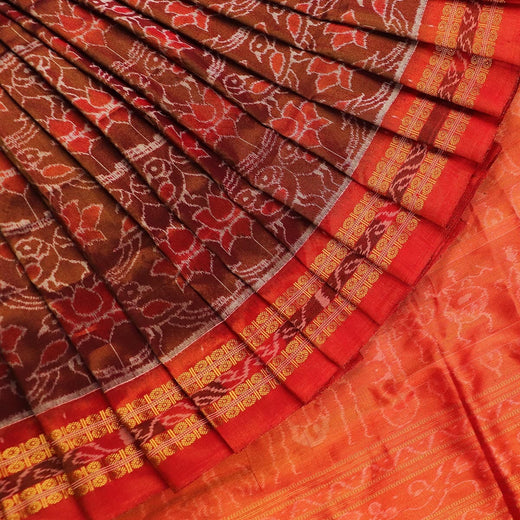 Handloom Sambalpuri Tissue Silk Saree