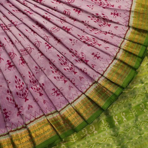 Handloom Sambalpuri Tissue Silk Saree