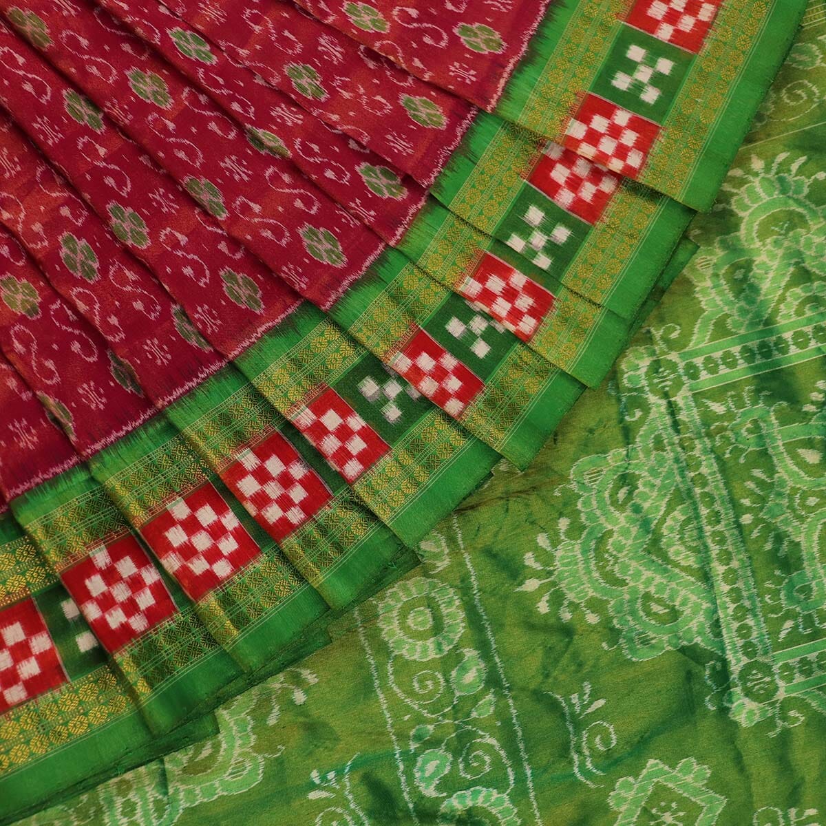 Priyadarshini Handloom, Handwoven Sambalpuri Tissue Silk Wedding Saree, Silk Saree, Handloom Saree, Traditional Saree, Indian Saree, Handloom Silk Saree, Wedding Saree.