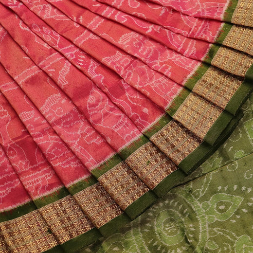 Handloom Sambalpuri Tissue Silk Saree