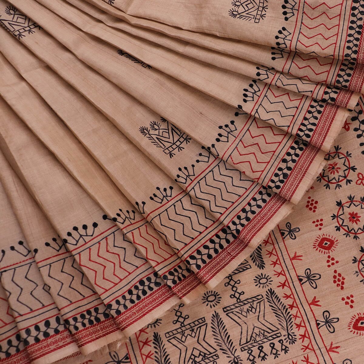 Handloom Sambalpuri Tusser Saree Handloom Saree_Tussser Silk Priyadarshini Handloom 