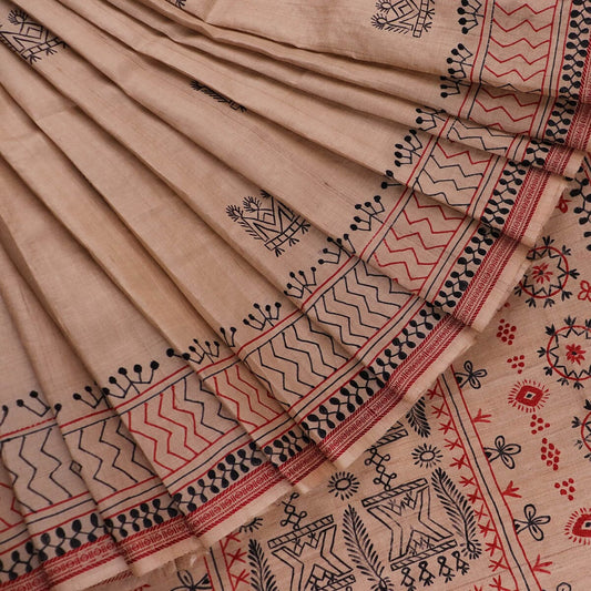 Handloom Sambalpuri Tusser Saree Handloom Saree_Tussser Silk Priyadarshini Handloom 