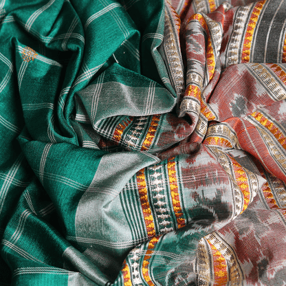 Handloom Sambalpuri Tusser Saree Handloom Saree_Tussser Silk Priyadarshini Handloom 