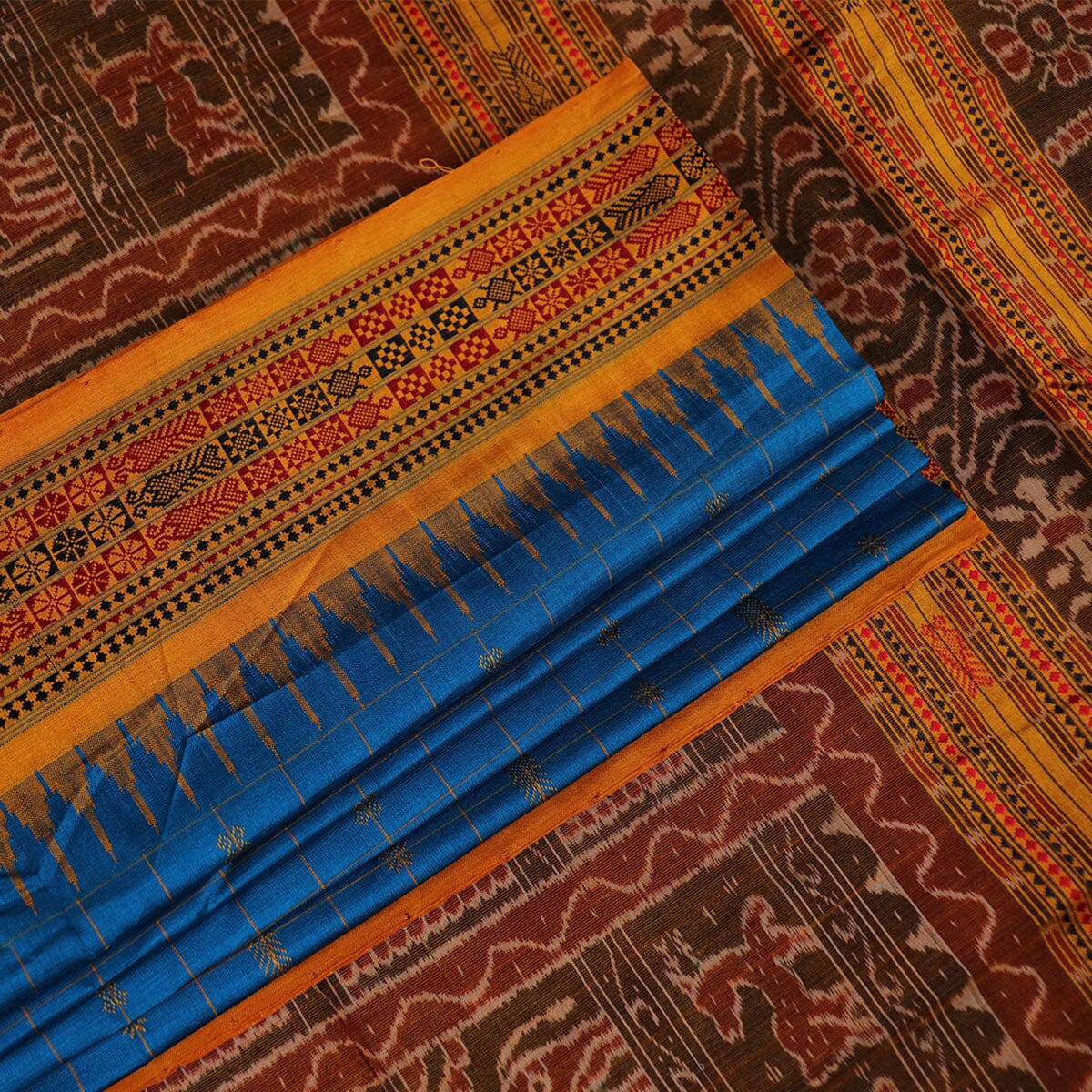 Handloom Sambalpuri Tusser Saree Handloom Saree_Tussser Silk Priyadarshini Handloom 
