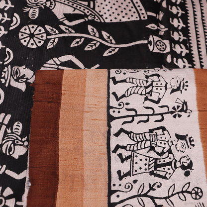 Handloom Sambalpuri Tusser Saree Handloom Saree_Tussser Silk Priyadarshini Handloom 