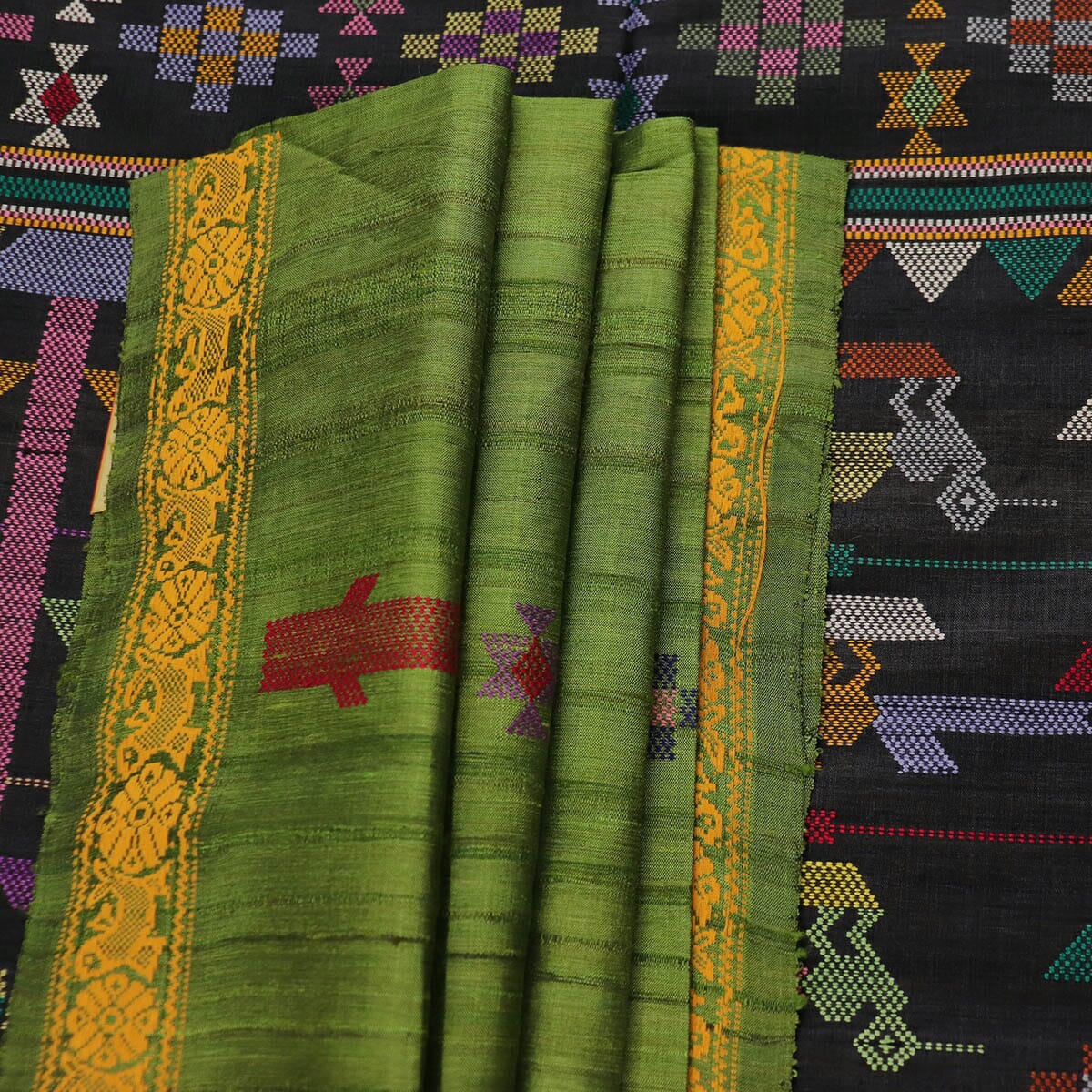 Handloom Sambalpuri Tusser Saree Handloom Saree_Tussser Silk Priyadarshini Handloom 