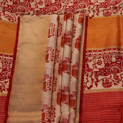 Handloom Sambalpuri Tusser Saree Handloom Saree_Tussser Silk Priyadarshini Handloom 