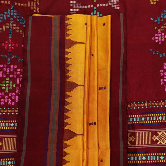 Handloom Sambalpuri Tusser Saree Handloom Saree_Tussser Silk Priyadarshini Handloom 