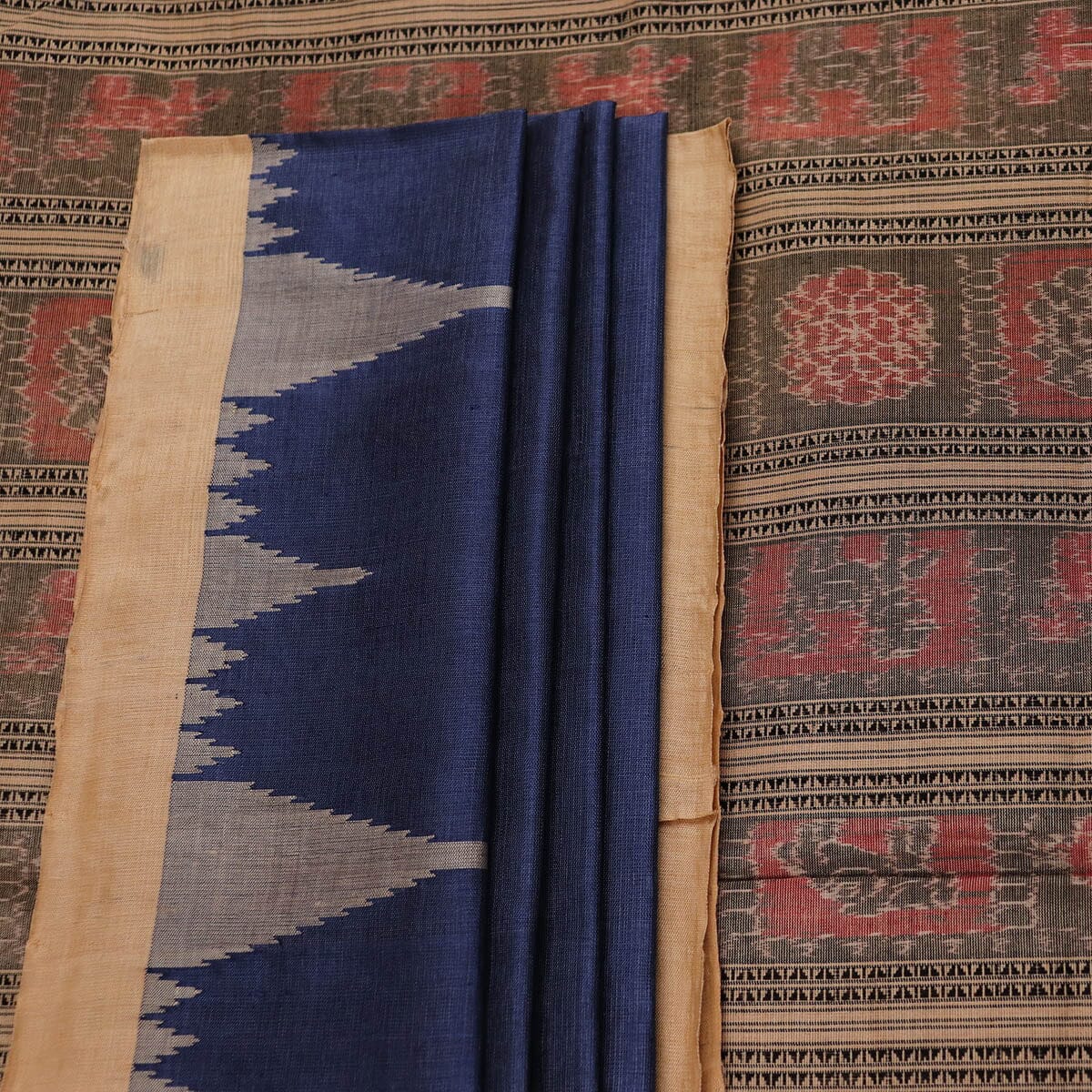 Handloom Sambalpuri Tusser Saree Handloom Saree_Tussser Silk Priyadarshini Handloom 