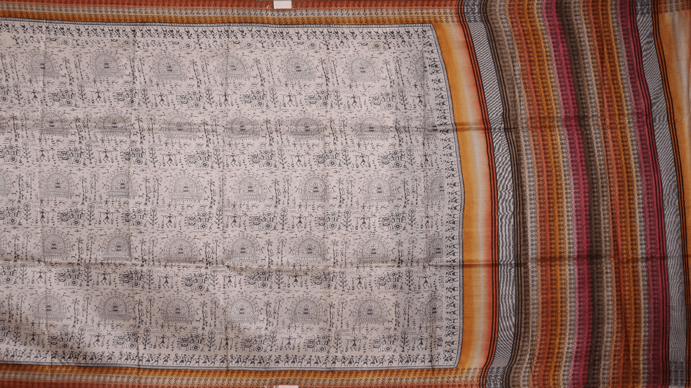 Handloom Sambalpuri Tusser Saree Handloom Saree_Tussser Silk Priyadarshini Handloom 