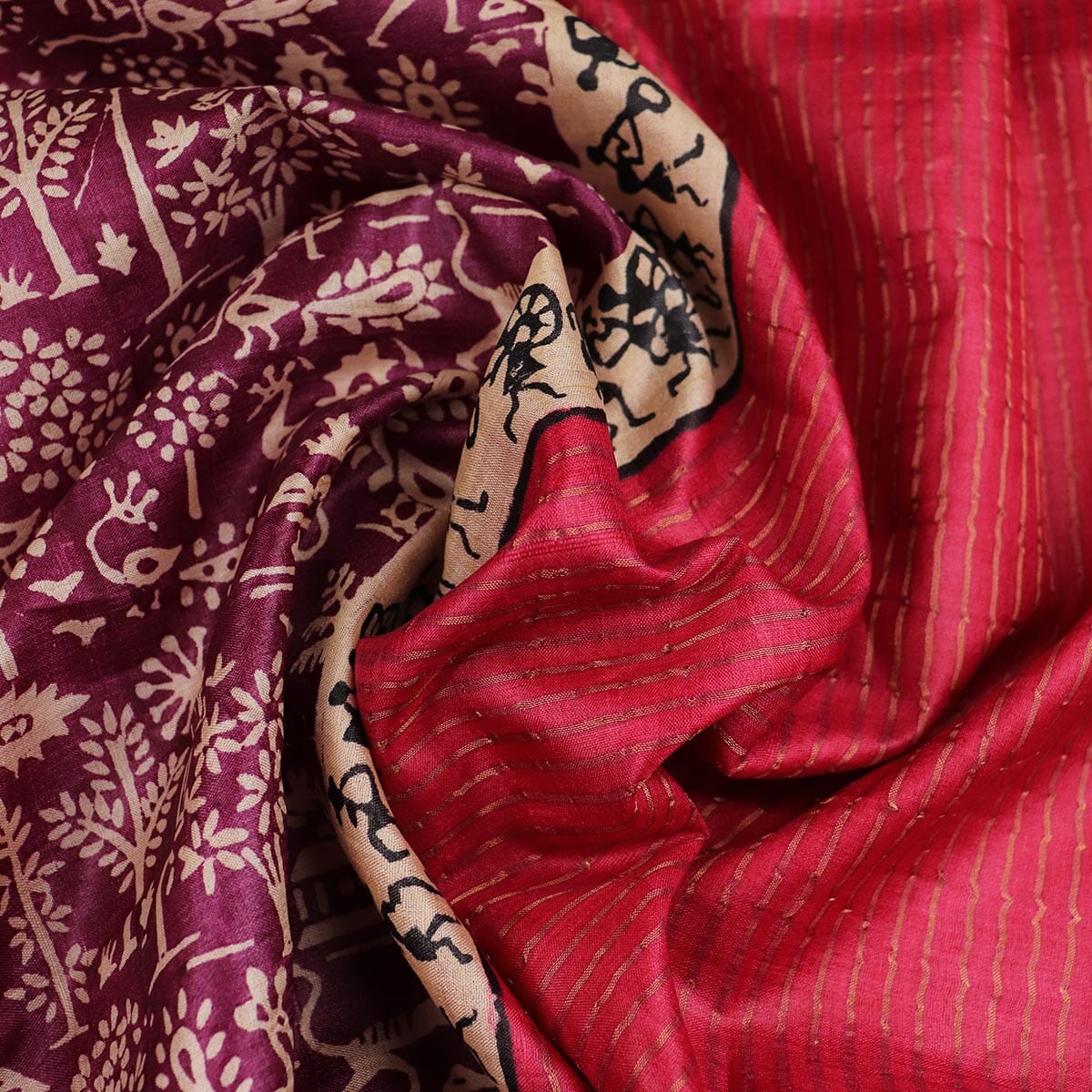 Handloom Sambalpuri Tusser Saree Handloom Saree_Tussser Silk Priyadarshini Handloom 