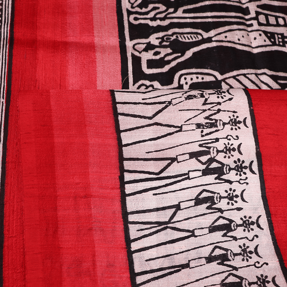 Handloom Sambalpuri Tusser Saree Handloom Saree_Tussser Silk Priyadarshini Handloom 