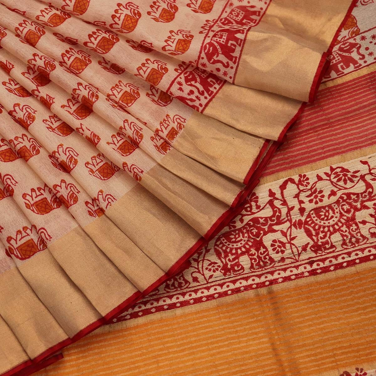 Handloom Sambalpuri Tusser Saree Handloom Saree_Tussser Silk Priyadarshini Handloom 