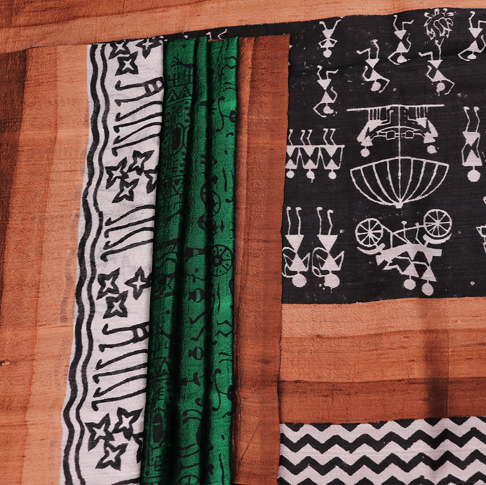 Handloom Sambalpuri Tusser Saree Handloom Saree_Tussser Silk Priyadarshini Handloom 