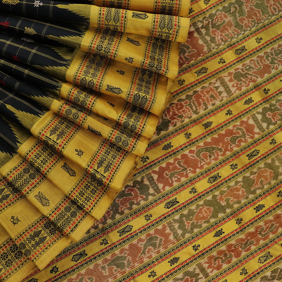 Handloom Sambalpuri Tusser Saree Handloom Saree_Tussser Silk Priyadarshini Handloom 