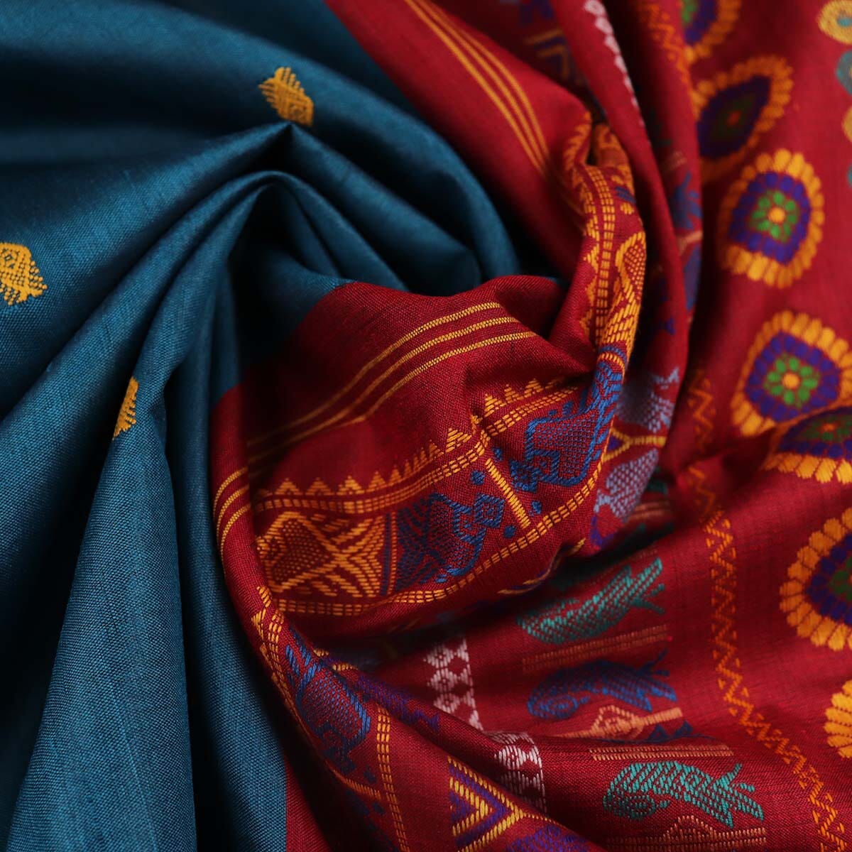 Handloom Sambalpuri Tusser Saree Handloom Saree_Tussser Silk Priyadarshini Handloom 