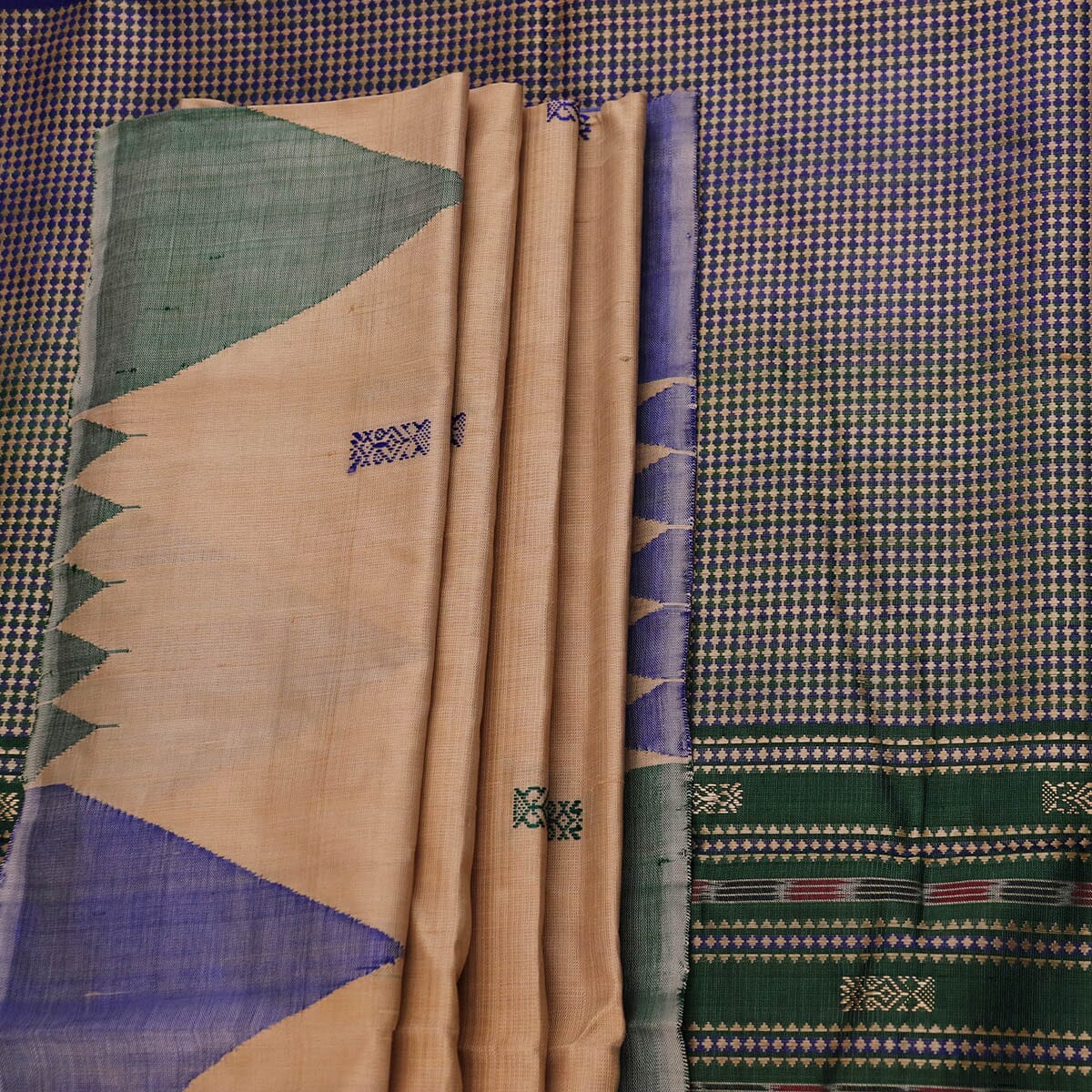 Handloom Sambalpuri Tusser Saree Handloom Saree_Tussser Silk Priyadarshini Handloom 