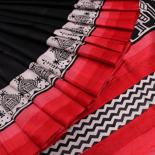 Handloom Sambalpuri Tusser Saree Handloom Saree_Tussser Silk Priyadarshini Handloom 