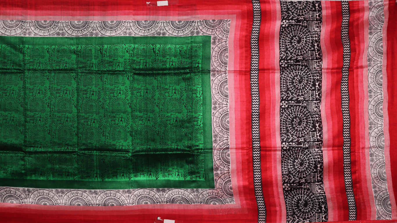 Handloom Sambalpuri Tusser Saree Handloom Saree_Tussser Silk Priyadarshini Handloom 