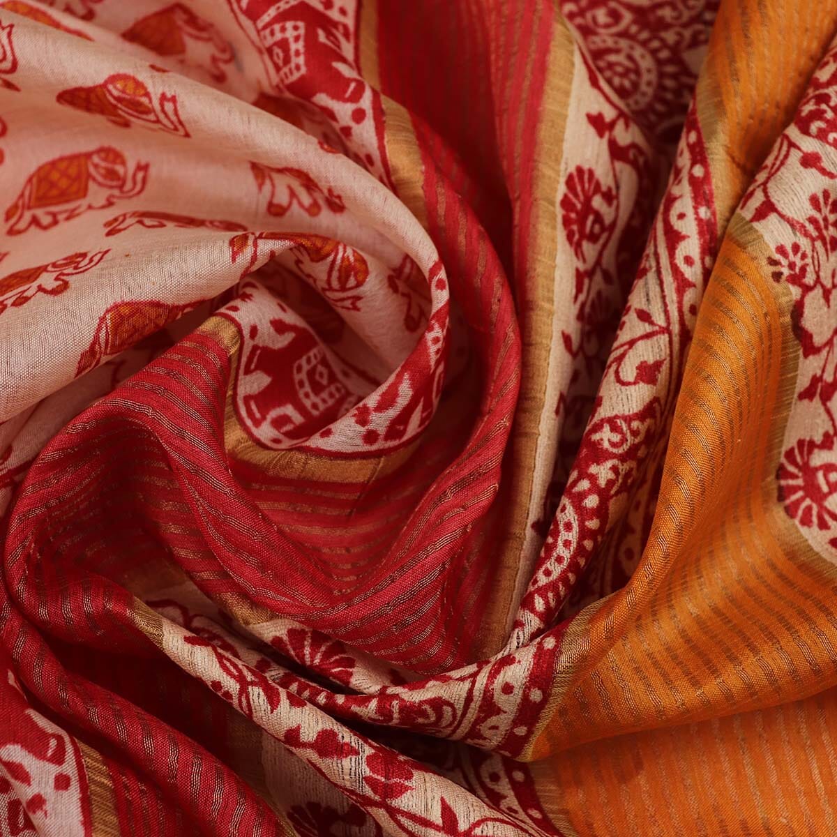 Handloom Sambalpuri Tusser Saree Handloom Saree_Tussser Silk Priyadarshini Handloom 
