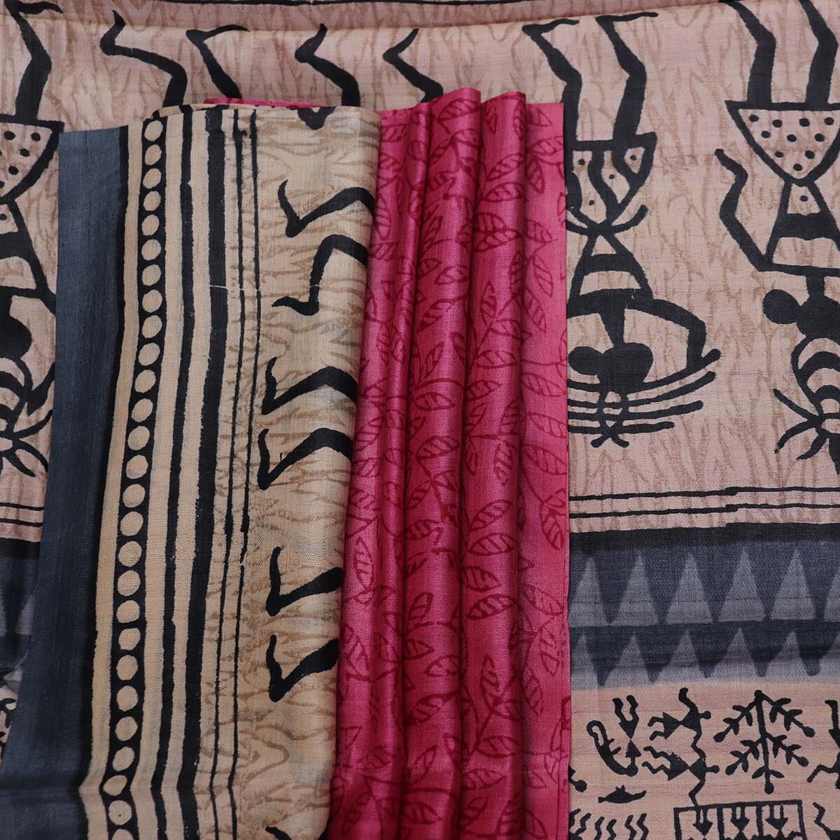 Handloom Sambalpuri Tusser Saree Handloom Saree_Tussser Silk Priyadarshini Handloom 