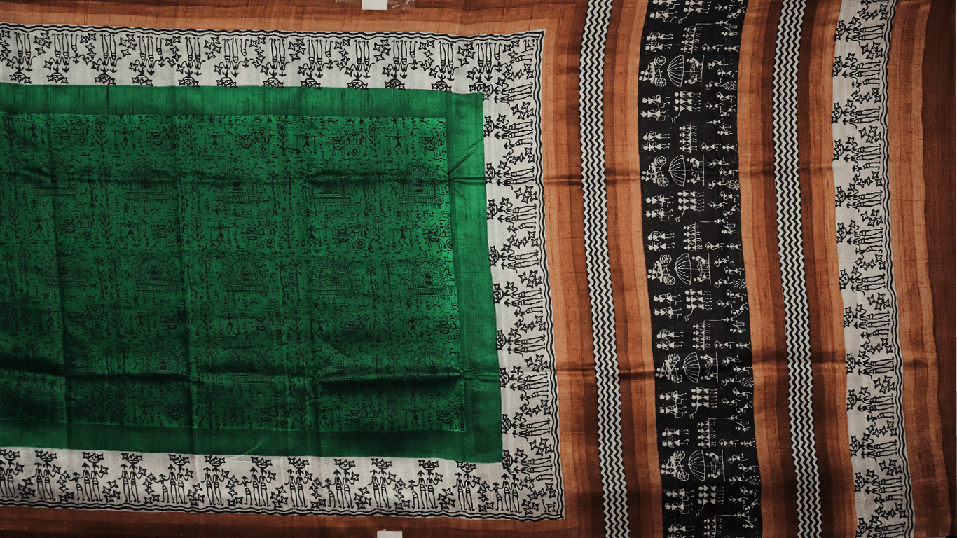 Handloom Sambalpuri Tusser Saree Handloom Saree_Tussser Silk Priyadarshini Handloom 