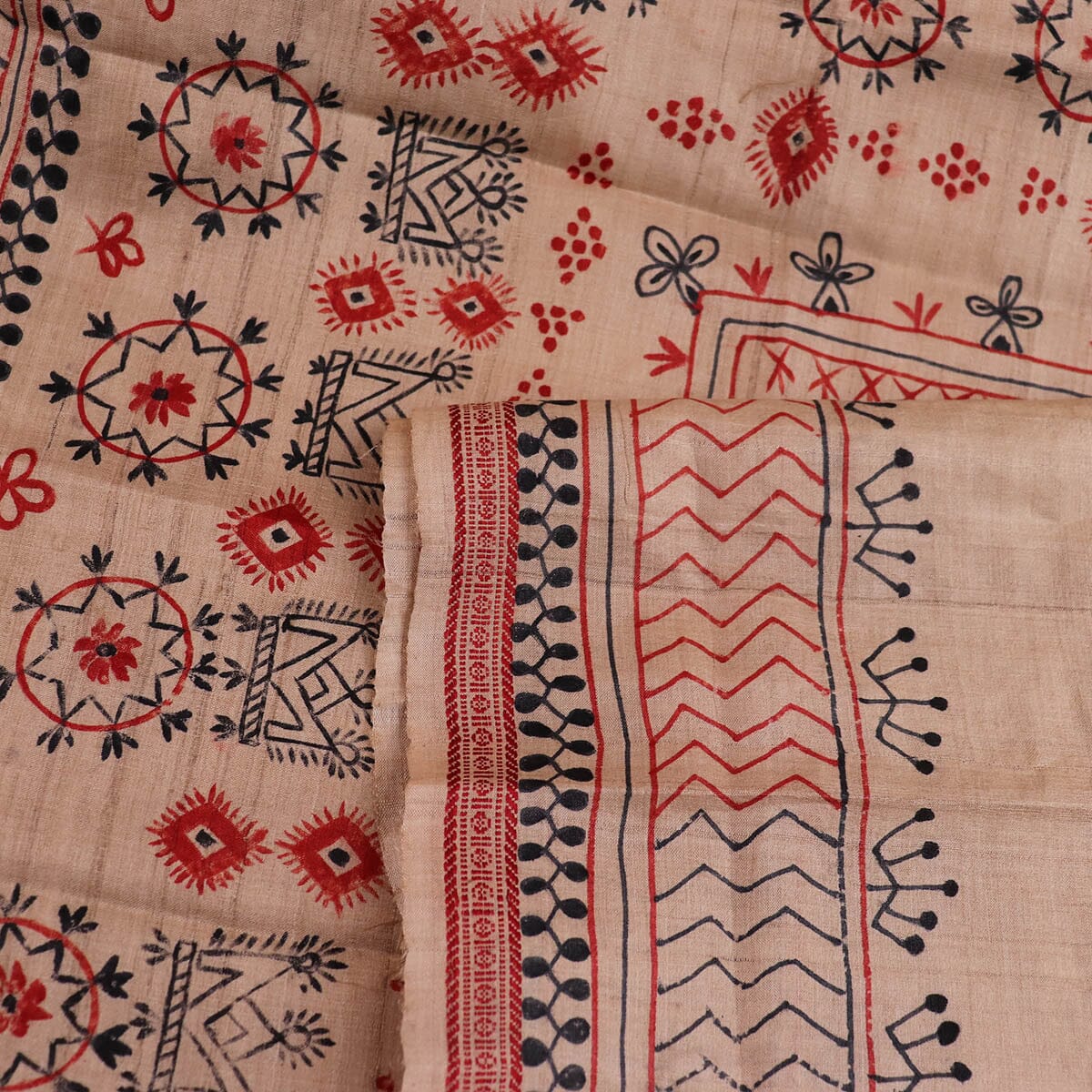 Handloom Sambalpuri Tusser Saree Handloom Saree_Tussser Silk Priyadarshini Handloom 