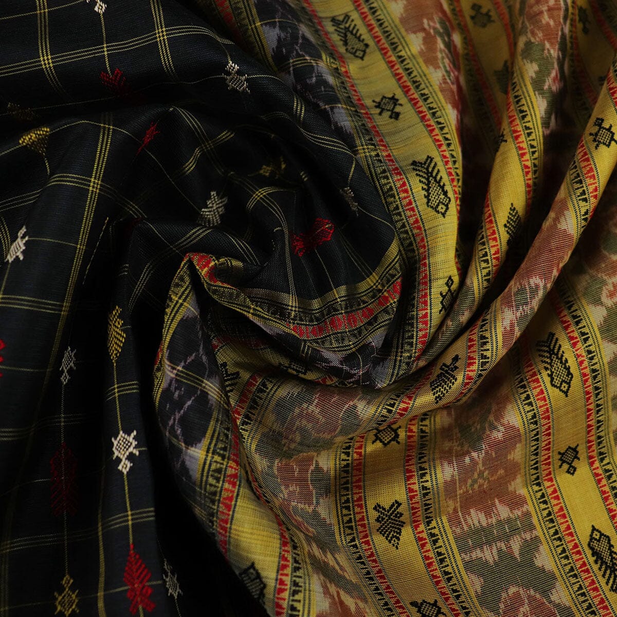 Handloom Sambalpuri Tusser Saree Handloom Saree_Tussser Silk Priyadarshini Handloom 