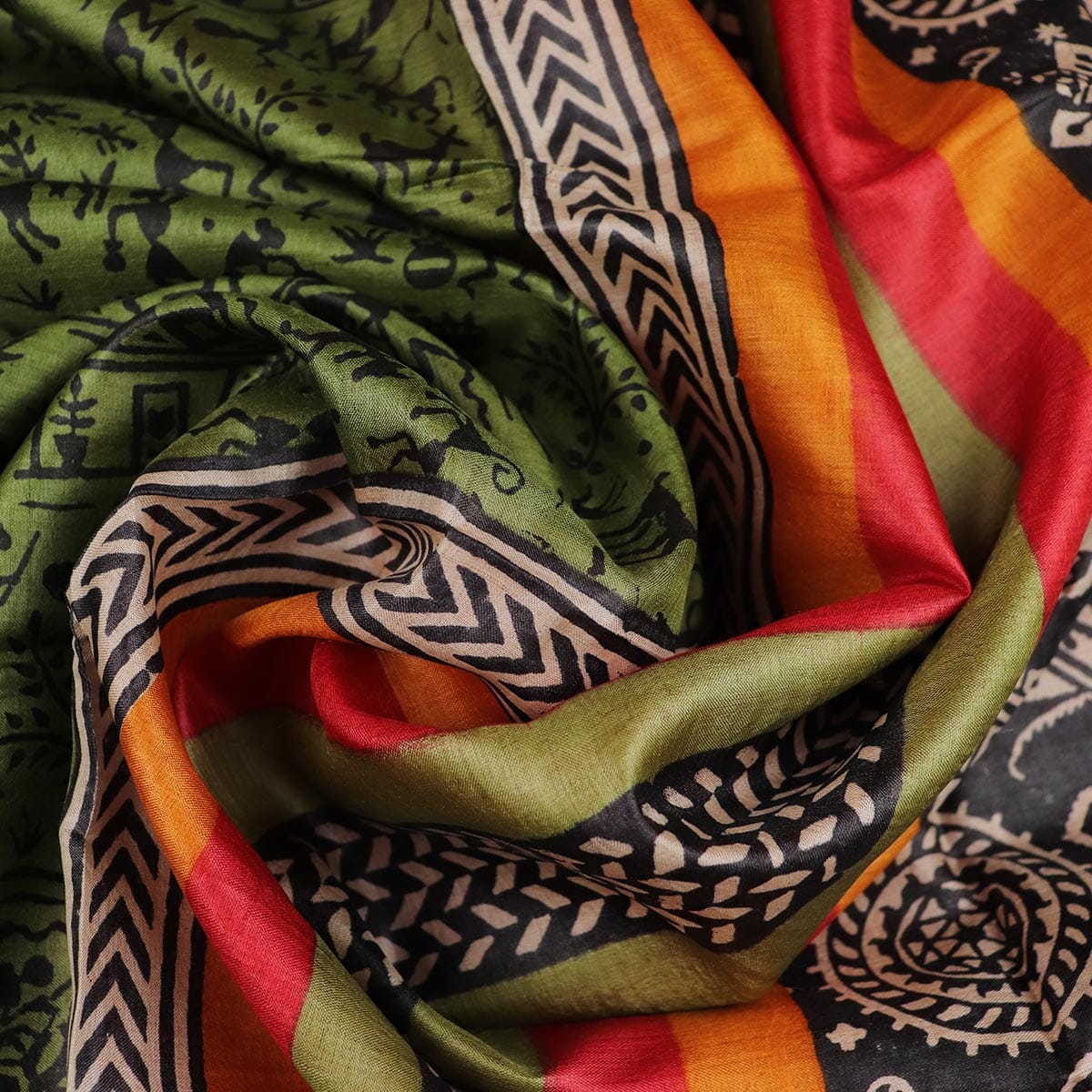 Handloom Sambalpuri Tusser Saree Handloom Saree_Tussser Silk Priyadarshini Handloom 