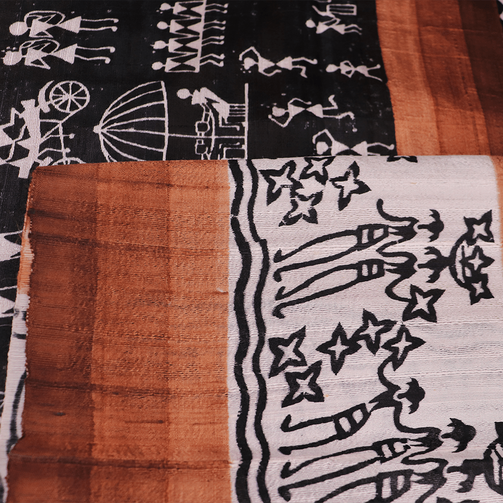 Handloom Sambalpuri Tusser Saree Handloom Saree_Tussser Silk Priyadarshini Handloom 