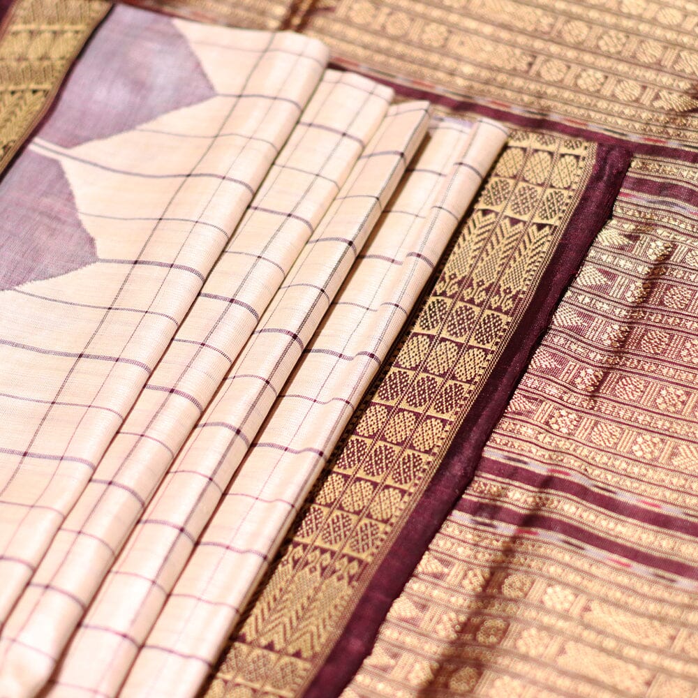 Handloom Sambalpuri Tusser Saree Handloom Saree_Tussser Silk Priyadarshini Handloom 
