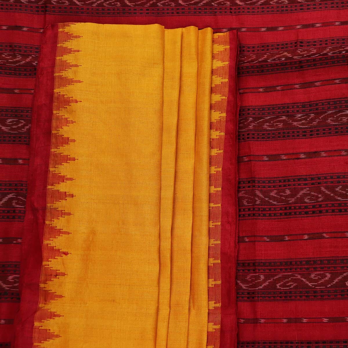 Handloom Sambalpuri Tusser Saree Handloom Saree_Tussser Silk Priyadarshini Handloom 