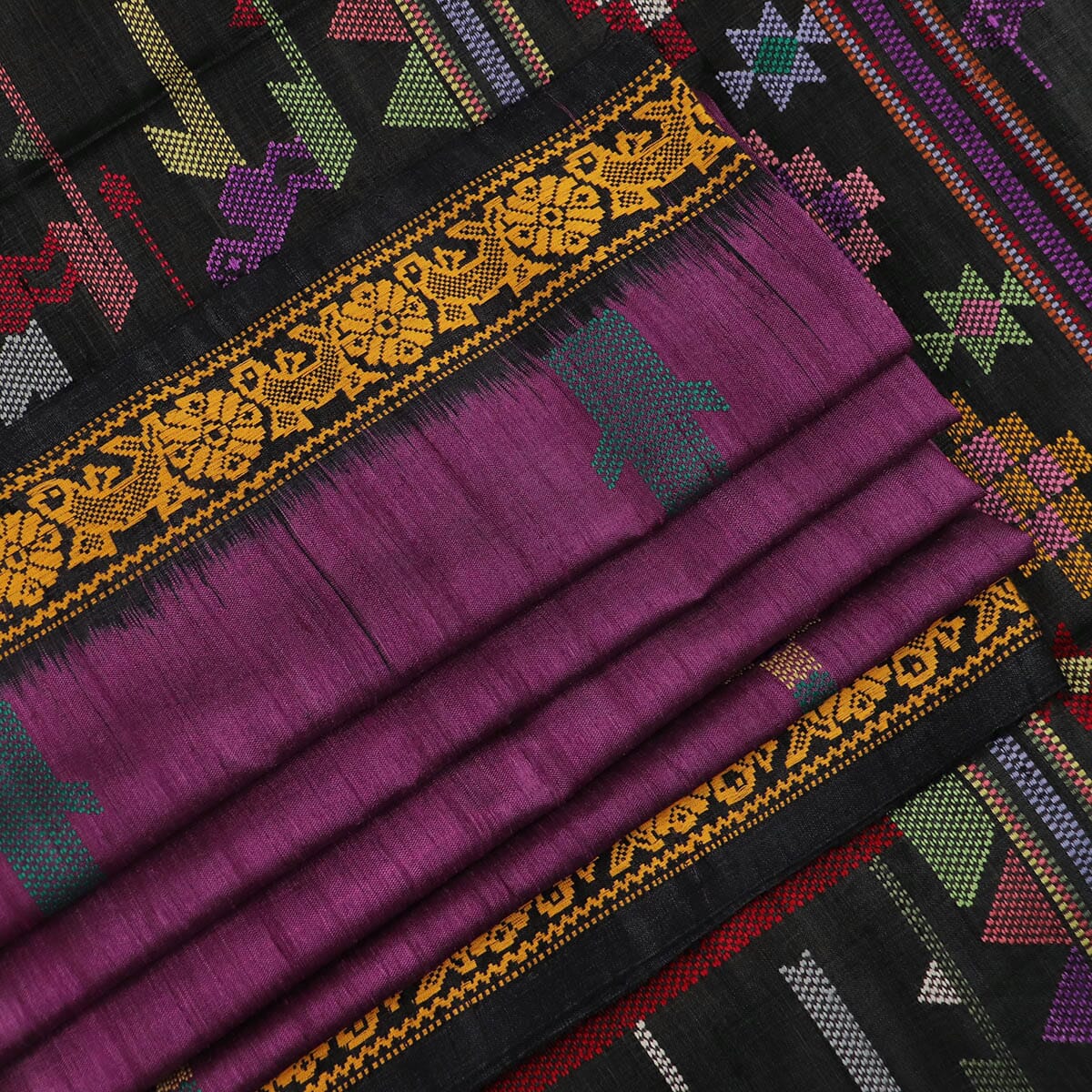 Handloom Sambalpuri Tusser Saree Handloom Saree_Tussser Silk Priyadarshini Handloom 