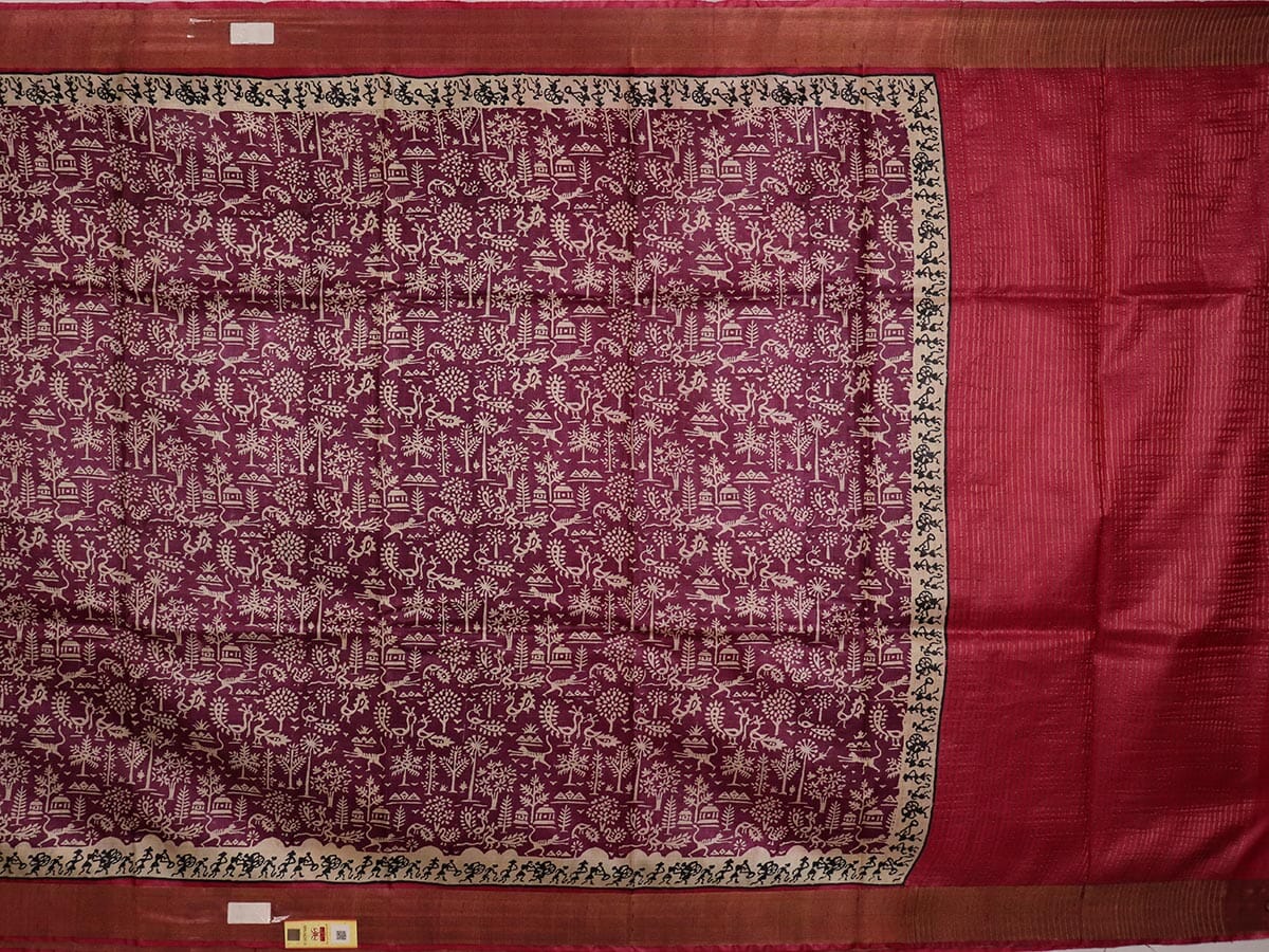 Handloom Sambalpuri Tusser Saree Handloom Saree_Tussser Silk Priyadarshini Handloom 