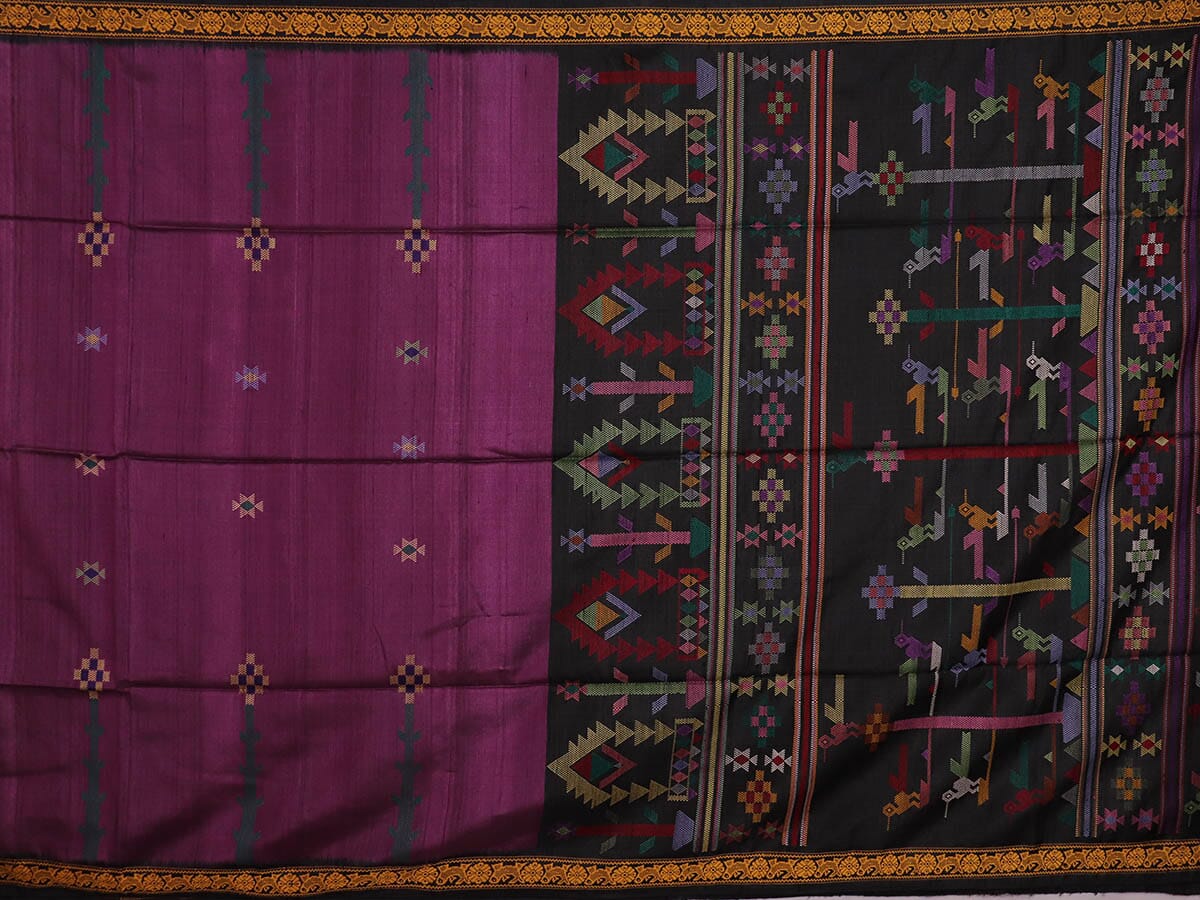 Handloom Sambalpuri Tusser Saree Handloom Saree_Tussser Silk Priyadarshini Handloom 