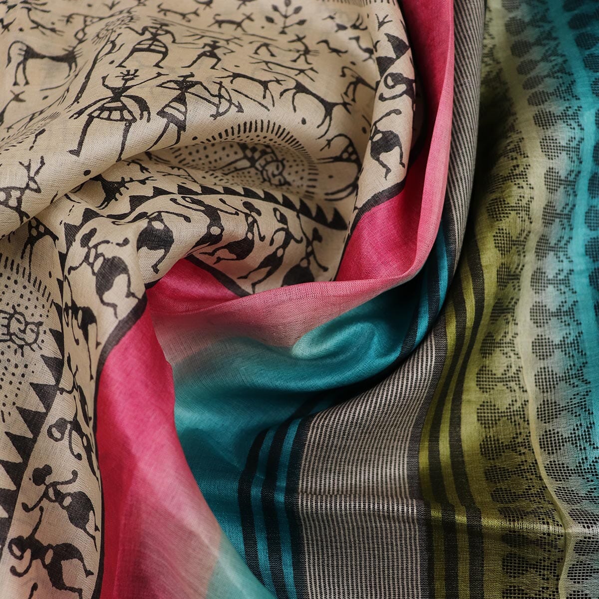 Handloom Sambalpuri Tusser Saree Handloom Saree_Tussser Silk Priyadarshini Handloom 