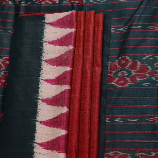 Handloom Sambalpuri Tusser Saree Handloom Saree_Tussser Silk Priyadarshini Handloom 