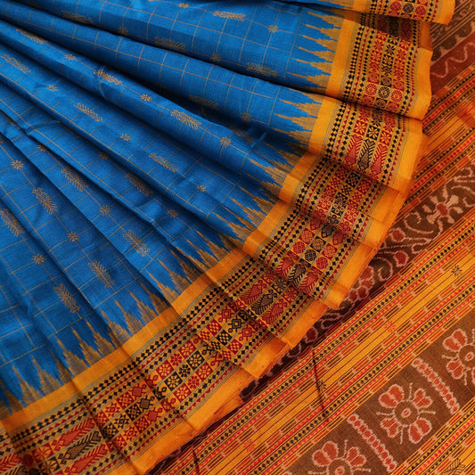 Handloom Sambalpuri Tusser Saree Handloom Saree_Tussser Silk Priyadarshini Handloom 