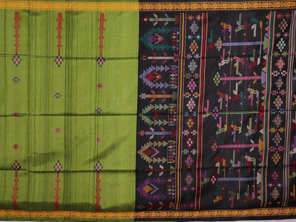 Handloom Sambalpuri Tusser Saree Handloom Saree_Tussser Silk Priyadarshini Handloom 