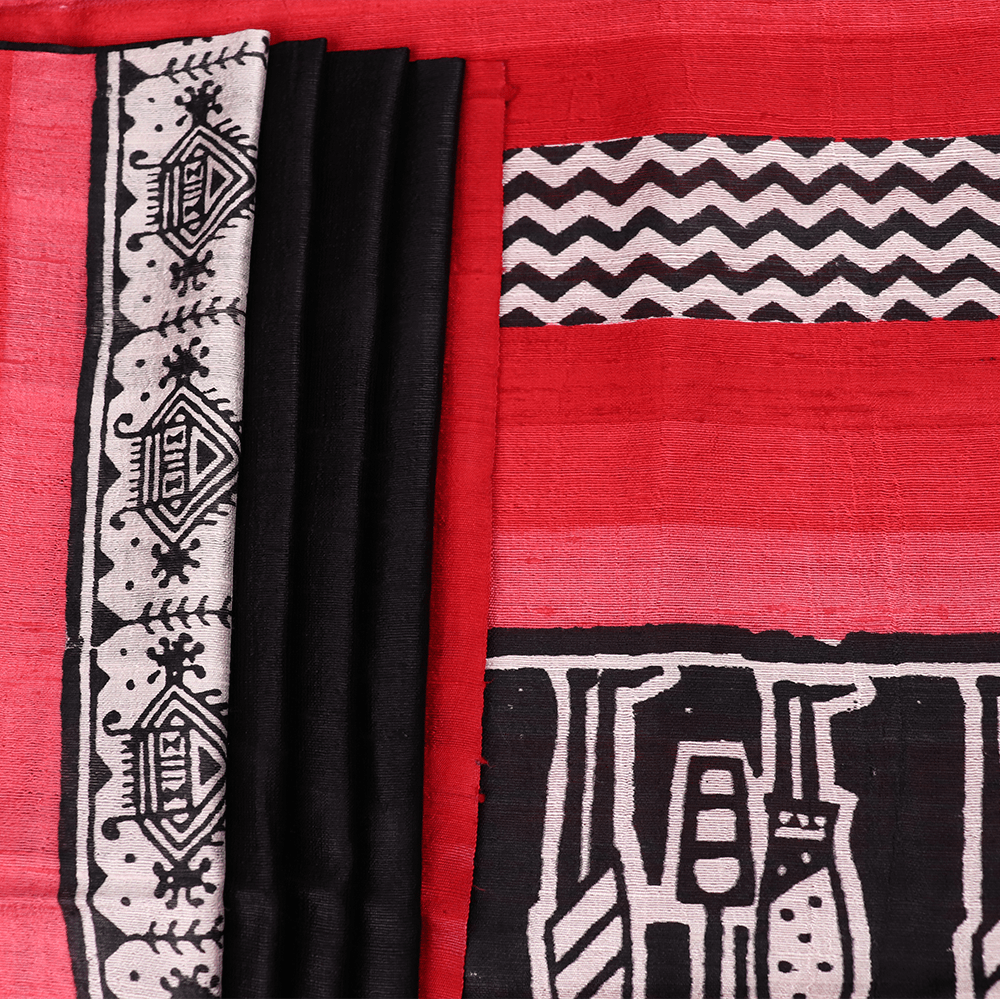 Handloom Sambalpuri Tusser Saree Handloom Saree_Tussser Silk Priyadarshini Handloom 