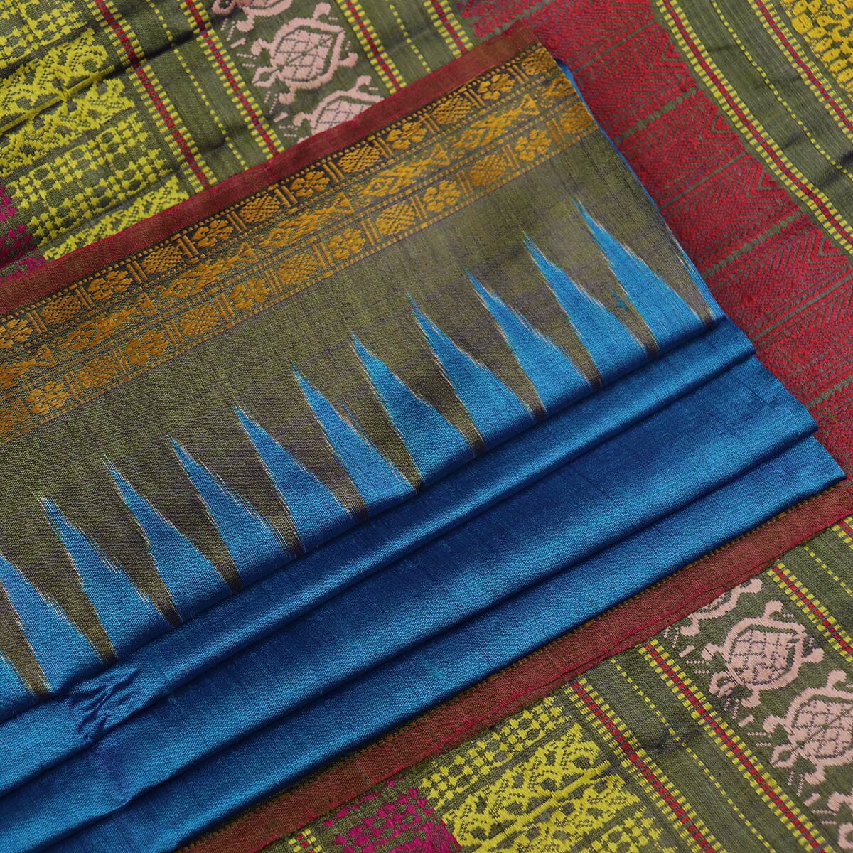 Handloom Sambalpuri Tusser Saree Handloom Saree_Tussser Silk Priyadarshini Handloom 