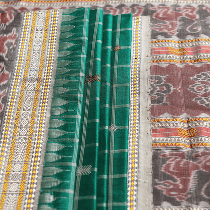Handloom Sambalpuri Tusser Saree Handloom Saree_Tussser Silk Priyadarshini Handloom 